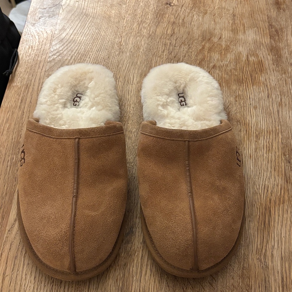 UGG Chestnut Suede Slippers